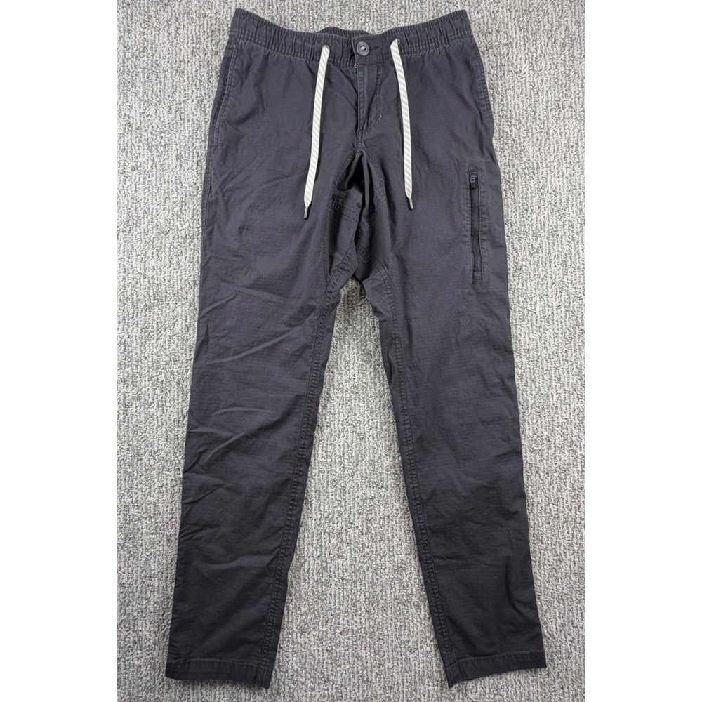 Vuori Ripstop Climber Pants Mens Small Grey V412 Tapered Hiking Trousers
